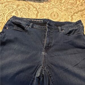 Talbots Blue Straight-Leg Jeans with Classic Denim Texture